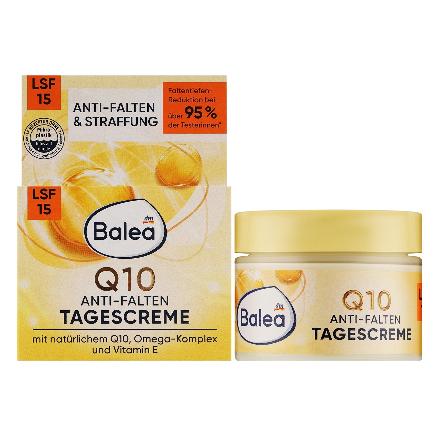 Денний 24-годинний денний крем Balea проти зморшок з Q10, 50 мл