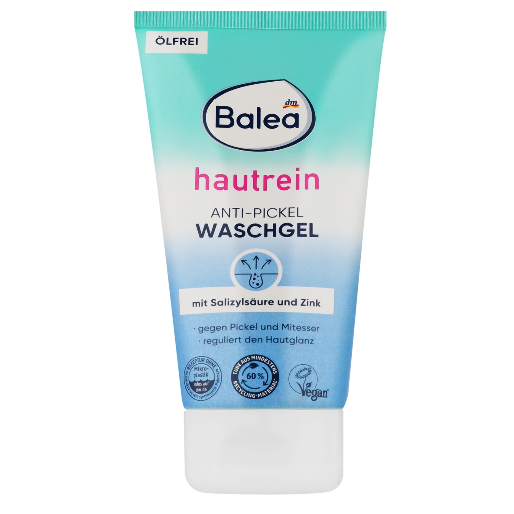 Гель для вмивання Balea Skin Clean проти прищів із саліциловою кислотою та цинком, 150 мл