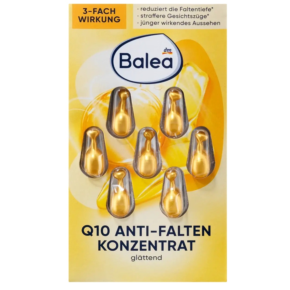 Капсули проти зморшок Balea Konzentrat Q10 Anti-Falten, 7 шт