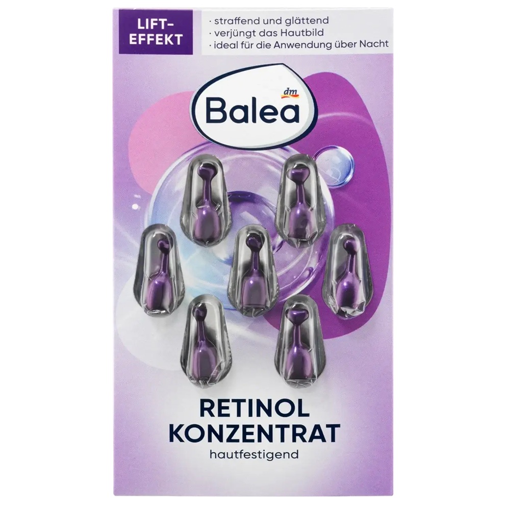 Ліфтинг-концентрат для шкіри обличчя Balea Konzentrat Retinol, 7 шт