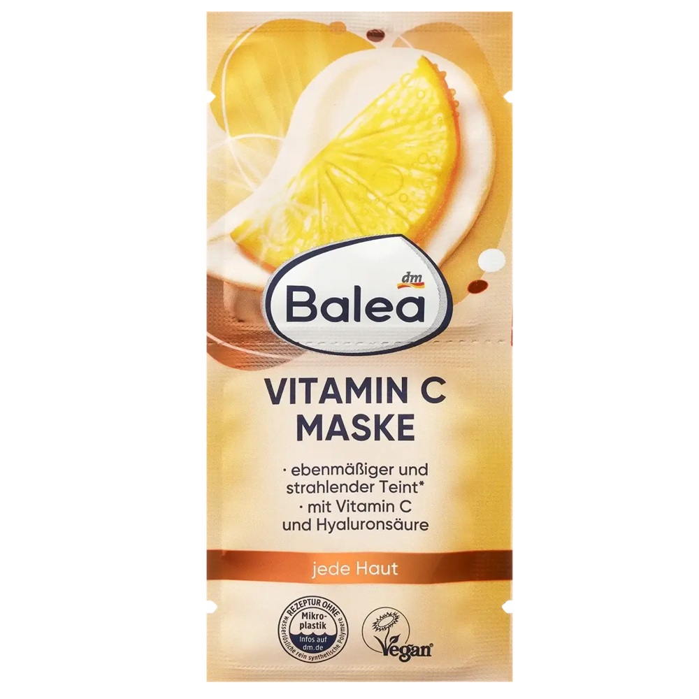 Маска для обличчя Balea Vitmin C, 2шт х 8 мл