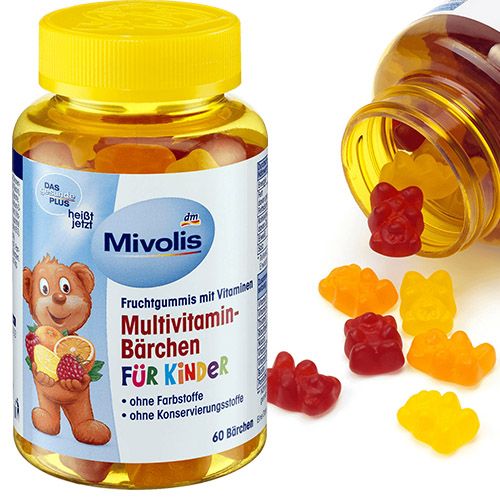 Мультивітаміни для дітей Mivolis Multivitamin Kinder, 60 шт