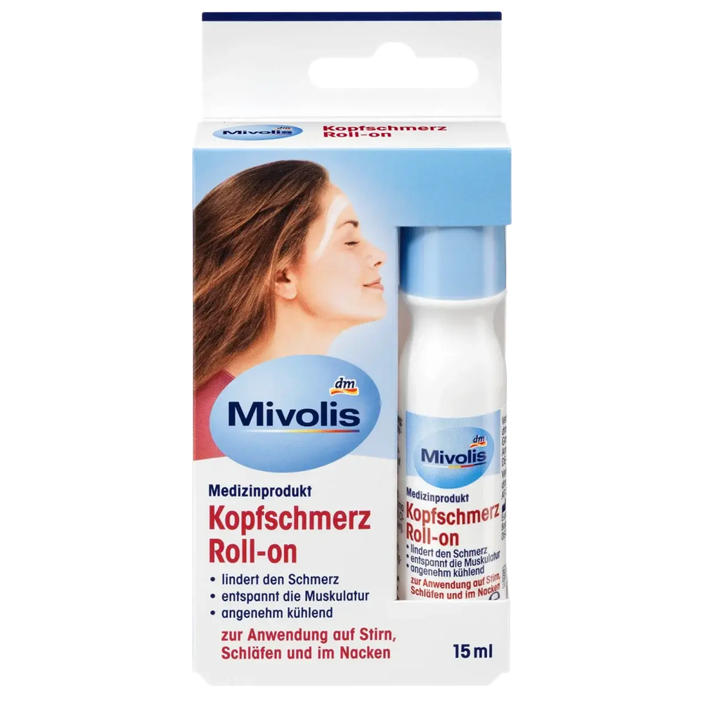 Ролик від головного болю Mivolis Kopfschmerz Roll-on, 15 мл.