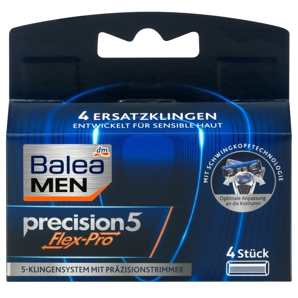 Змінні леза для станка Balea men Precision 5 Flex-Pro, 8 шт